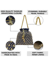 Shine On Studded Stone Potli Bag