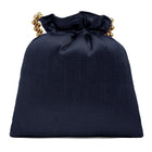 Shine On Studded Stone Potli Bag - Blue