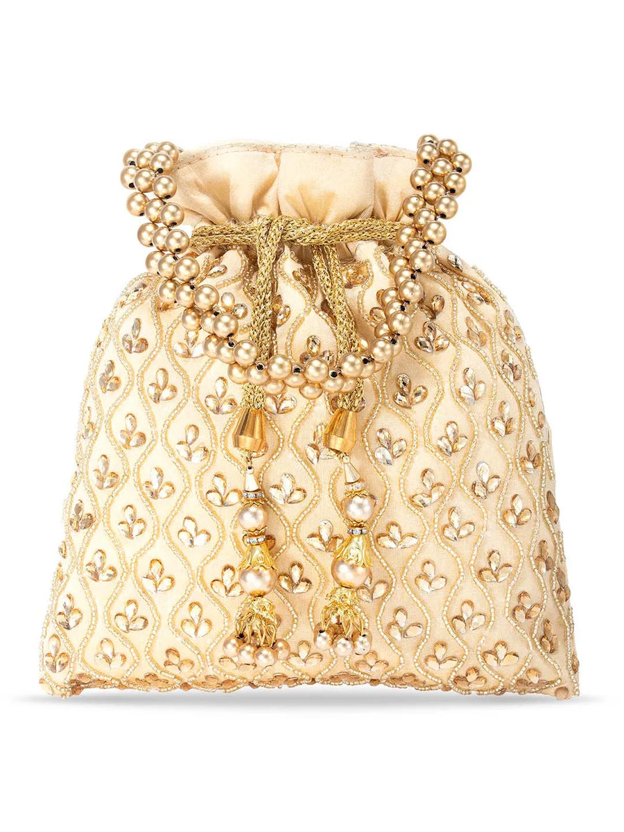 Stone Potli Bag – Handcrafted Embellished Bags for Occasions | Peora