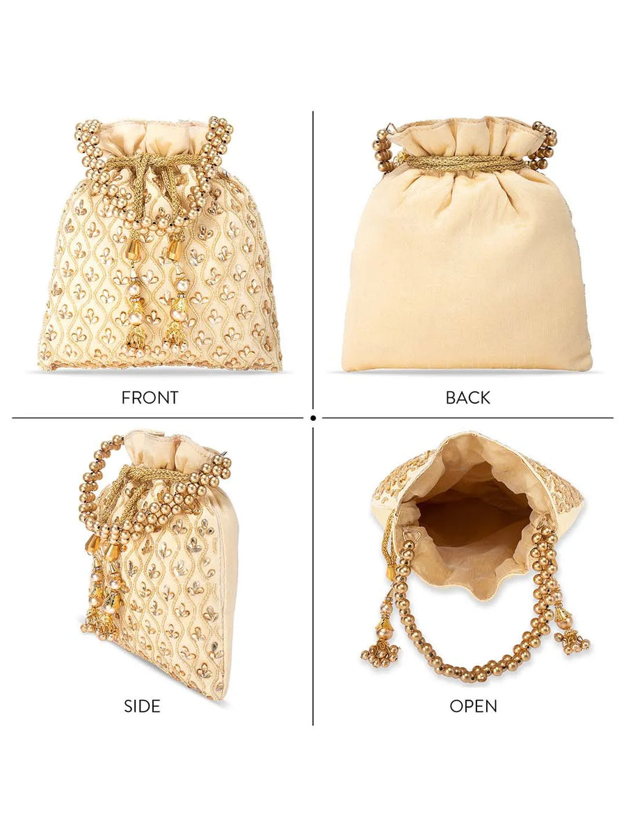Stone Potli Bag – Handcrafted Embellished Bags for Occasions | Peora