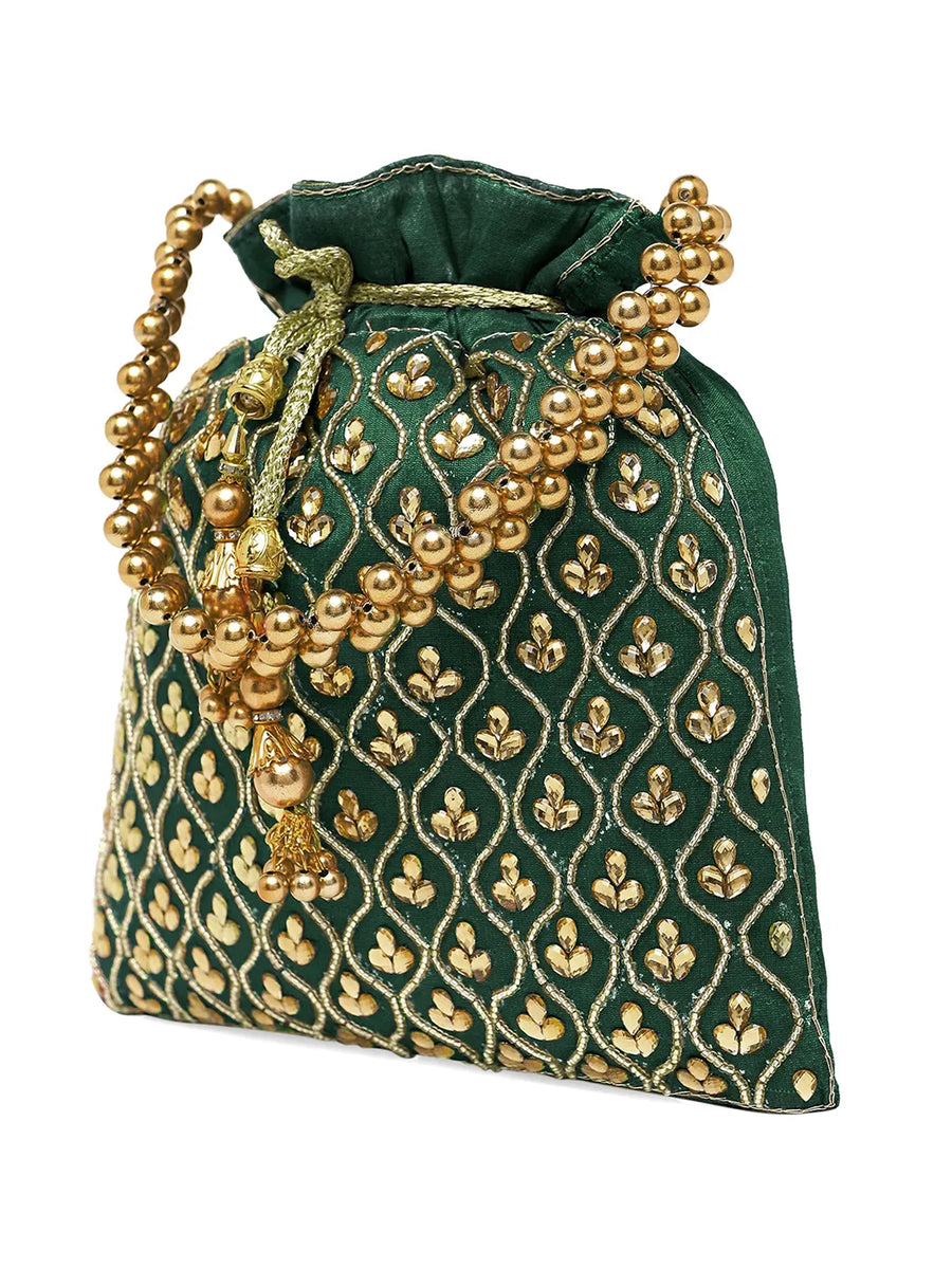 Shine On Studded Stone Potli Bag