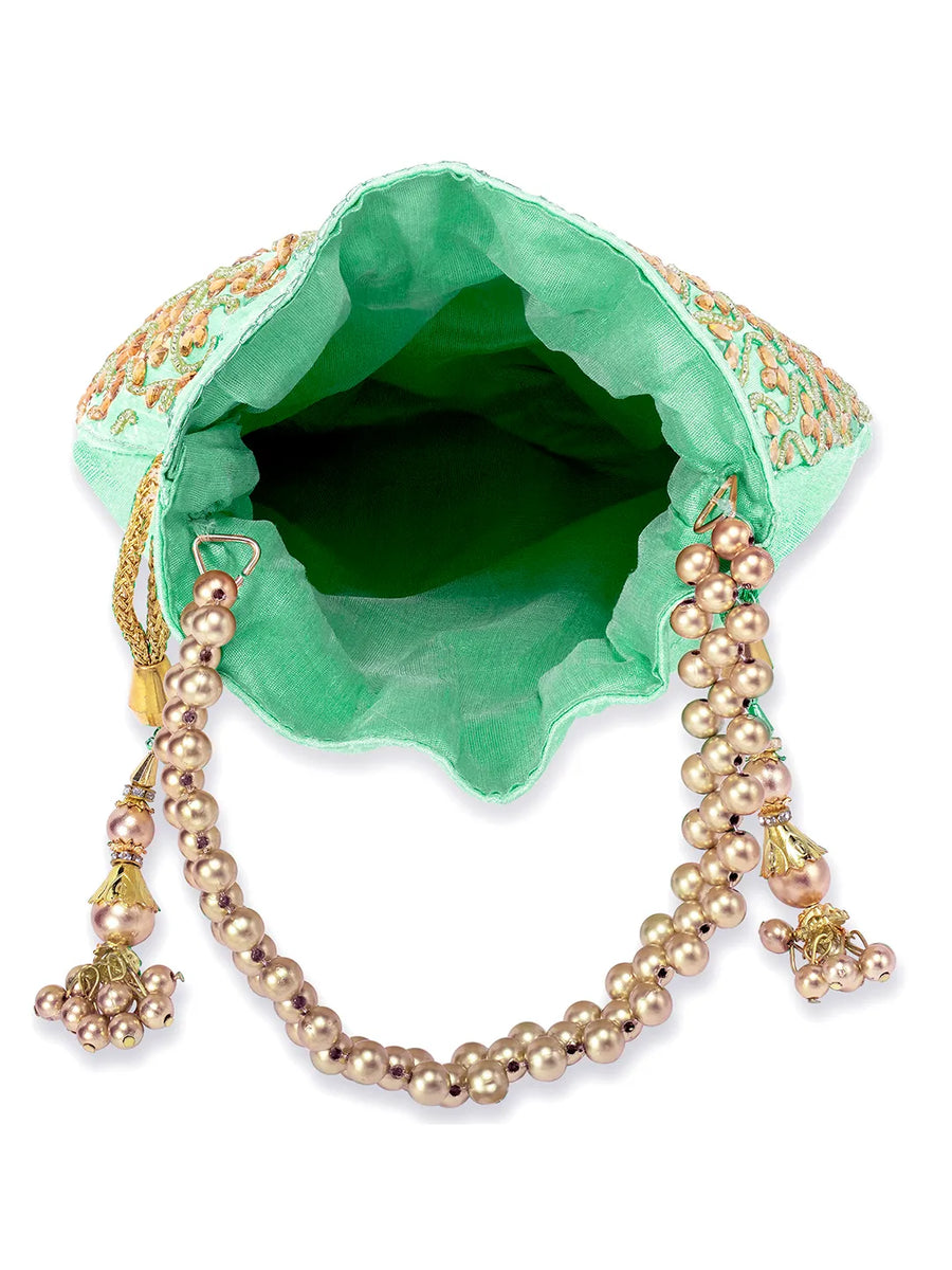 Shine On Studded Stone Potli Bag
