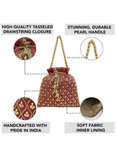 Shine On Studded Stone Potli Bag
