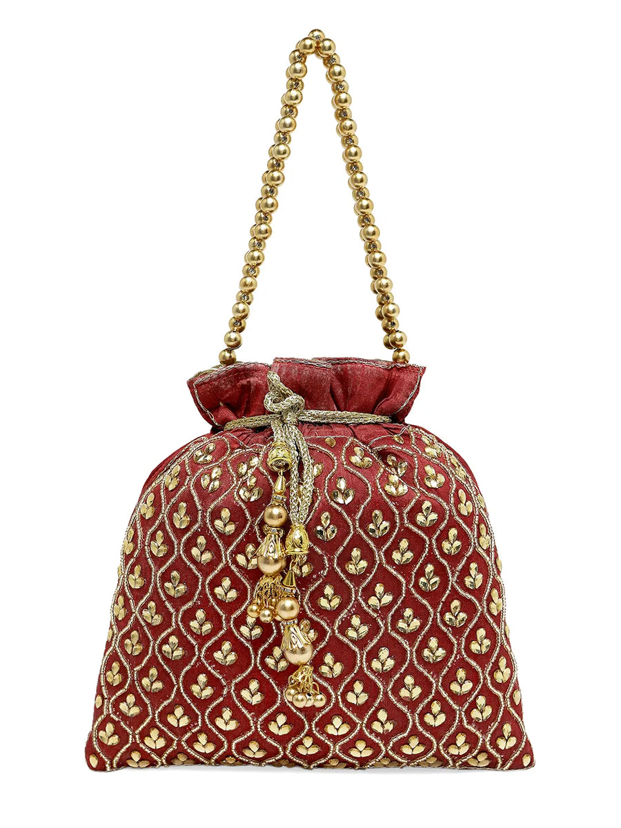 Shine On Studded Stone Potli Bag
