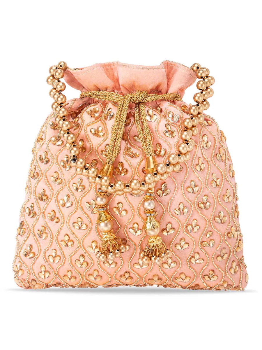 Shine On Studded Stone Potli Bag