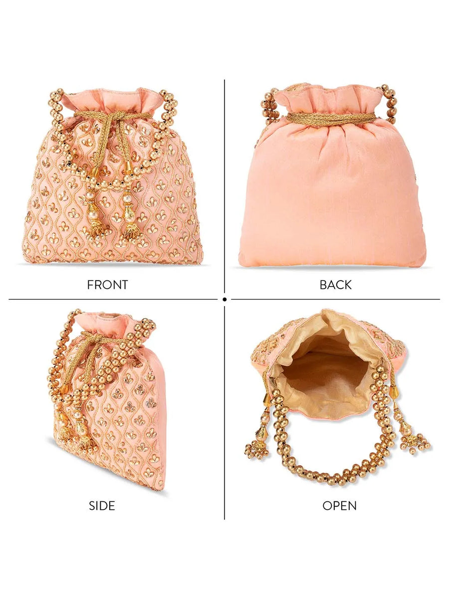 Shine On Studded Stone Potli Bag