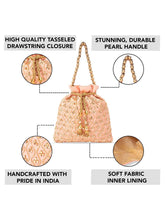 Shine On Studded Stone Potli Bag