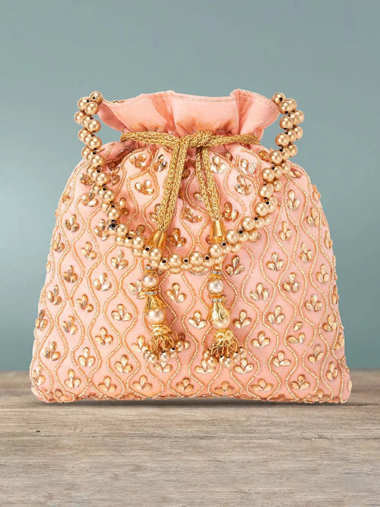 Stone Potli Bag – Handcrafted Embellished Bags for Occasions | Peora