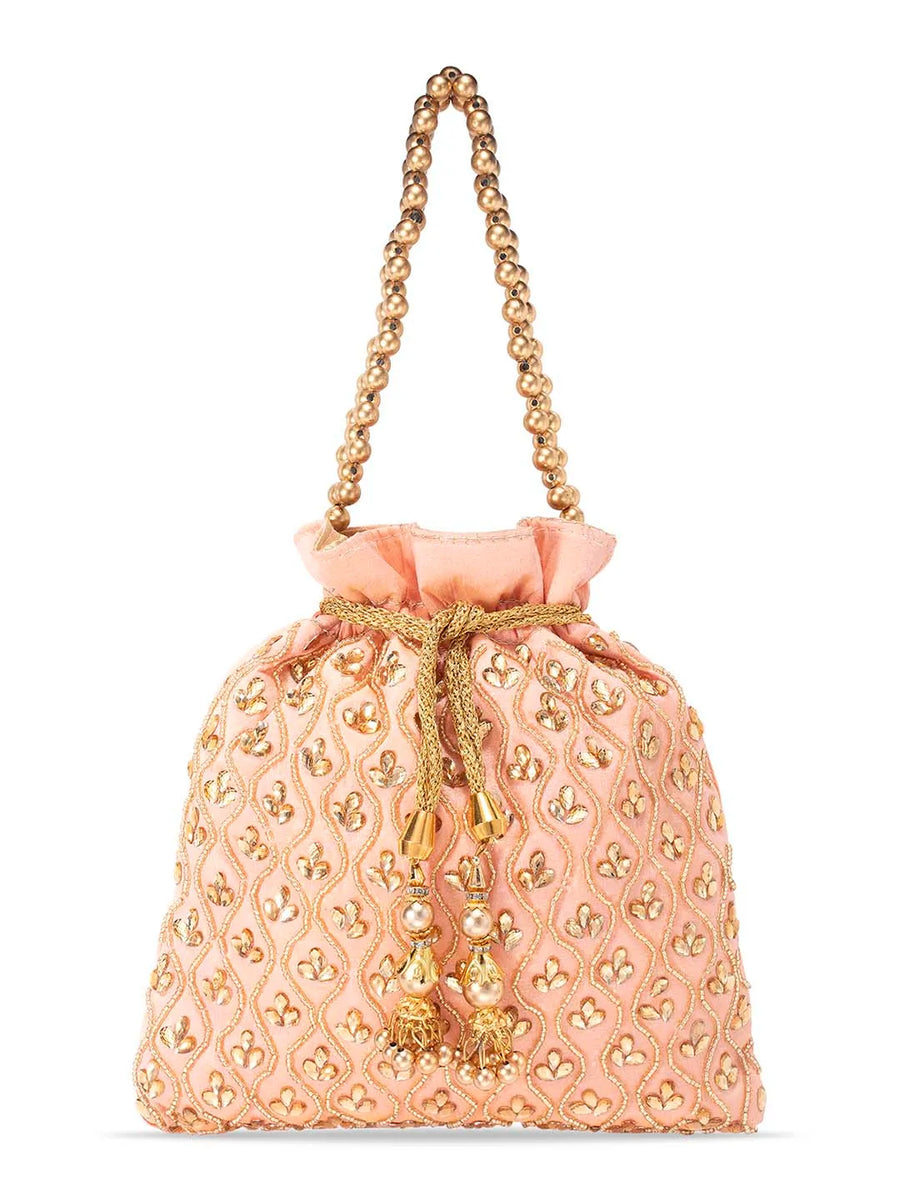 Shine On Studded Stone Potli Bag
