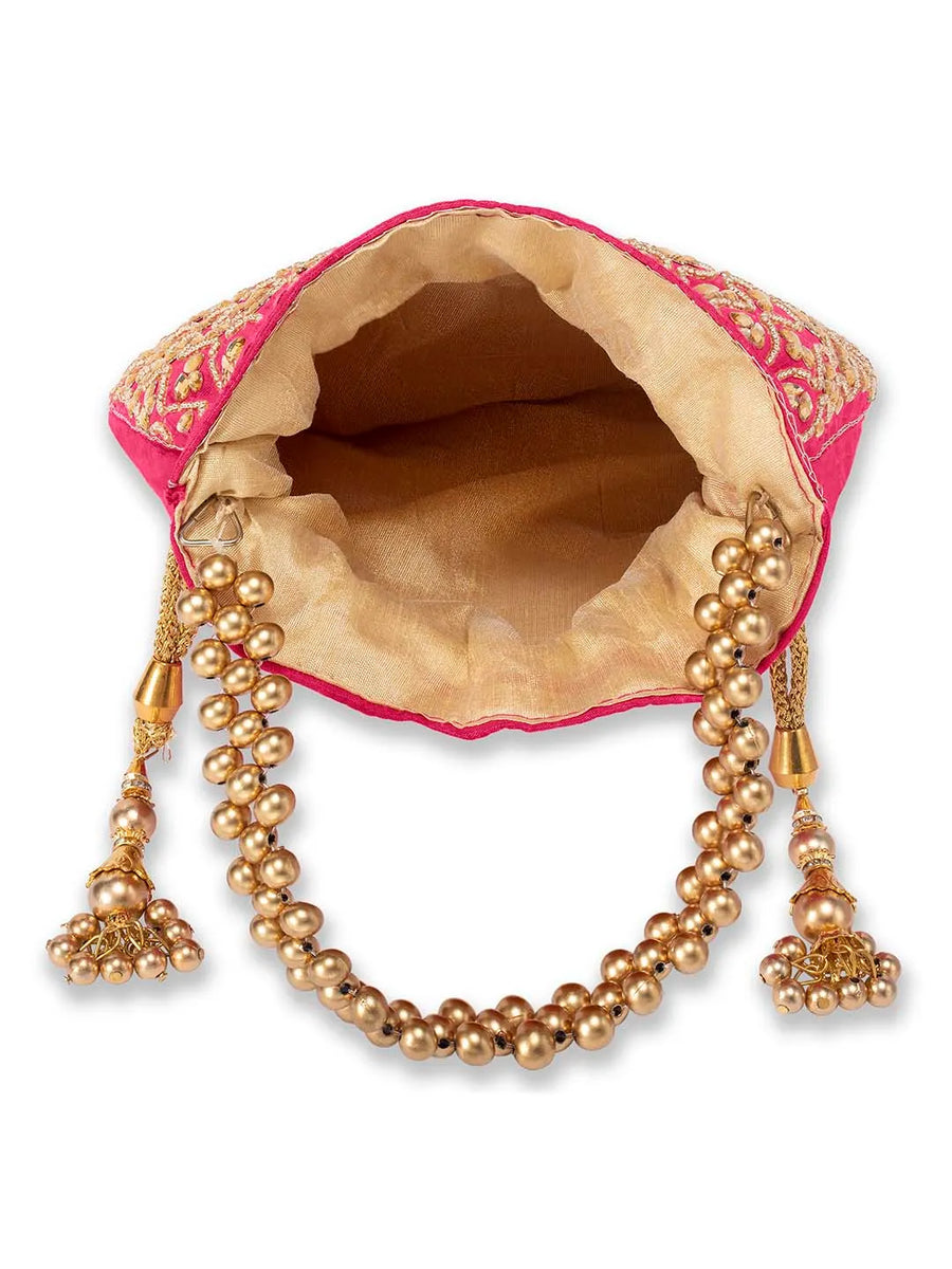 Shine On Studded Stone Potli Bag