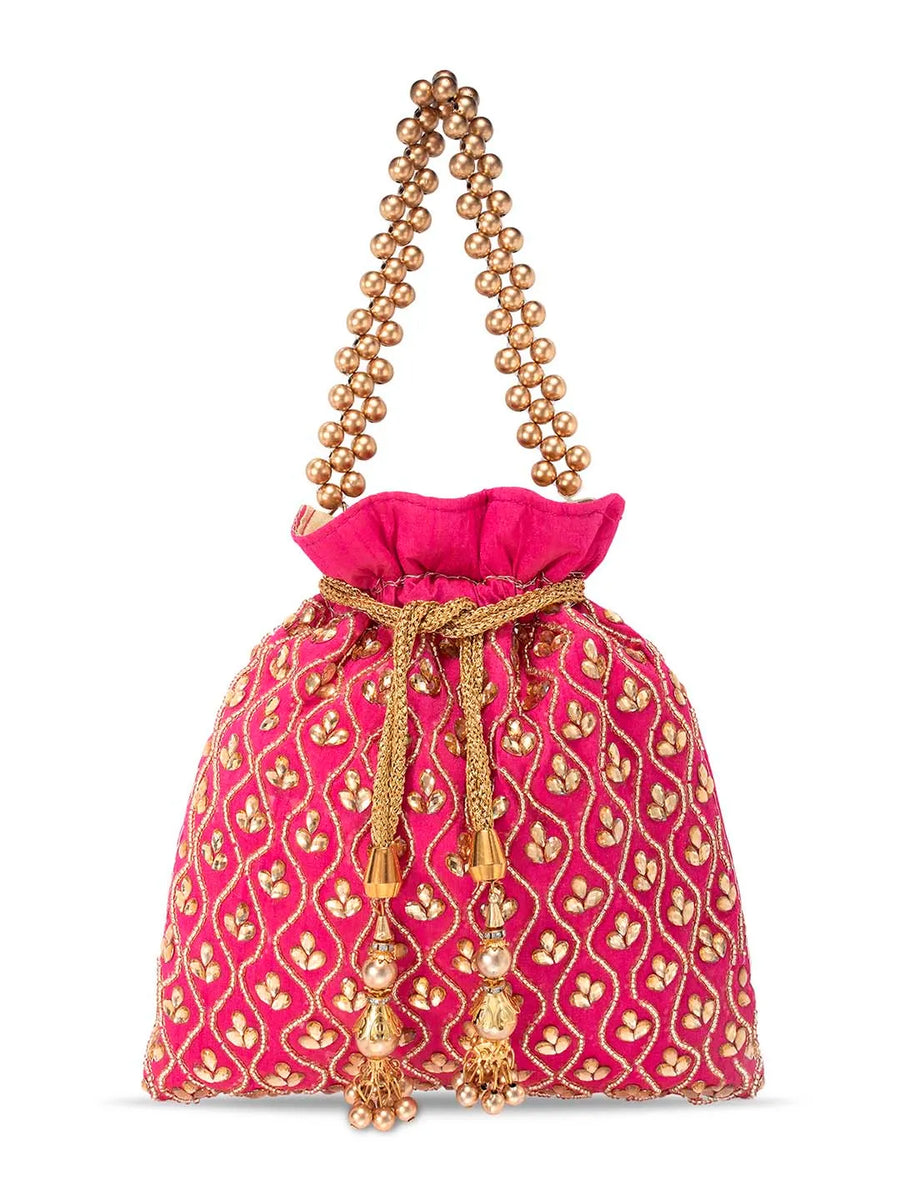 Shine On Studded Stone Potli Bag