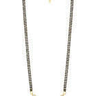 Beautiful Stylish CZ Mangalsutra Set - Gold. A set of CZ Mangalsutra jewellery and earrings, with gold plating & CZ Stones.