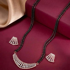 Modern Statement Rose Gold Mangalsutra Set