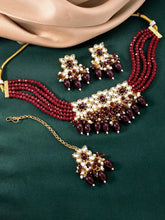 Crown Choker Set by Peora – Regal Elegance for Special Occasions