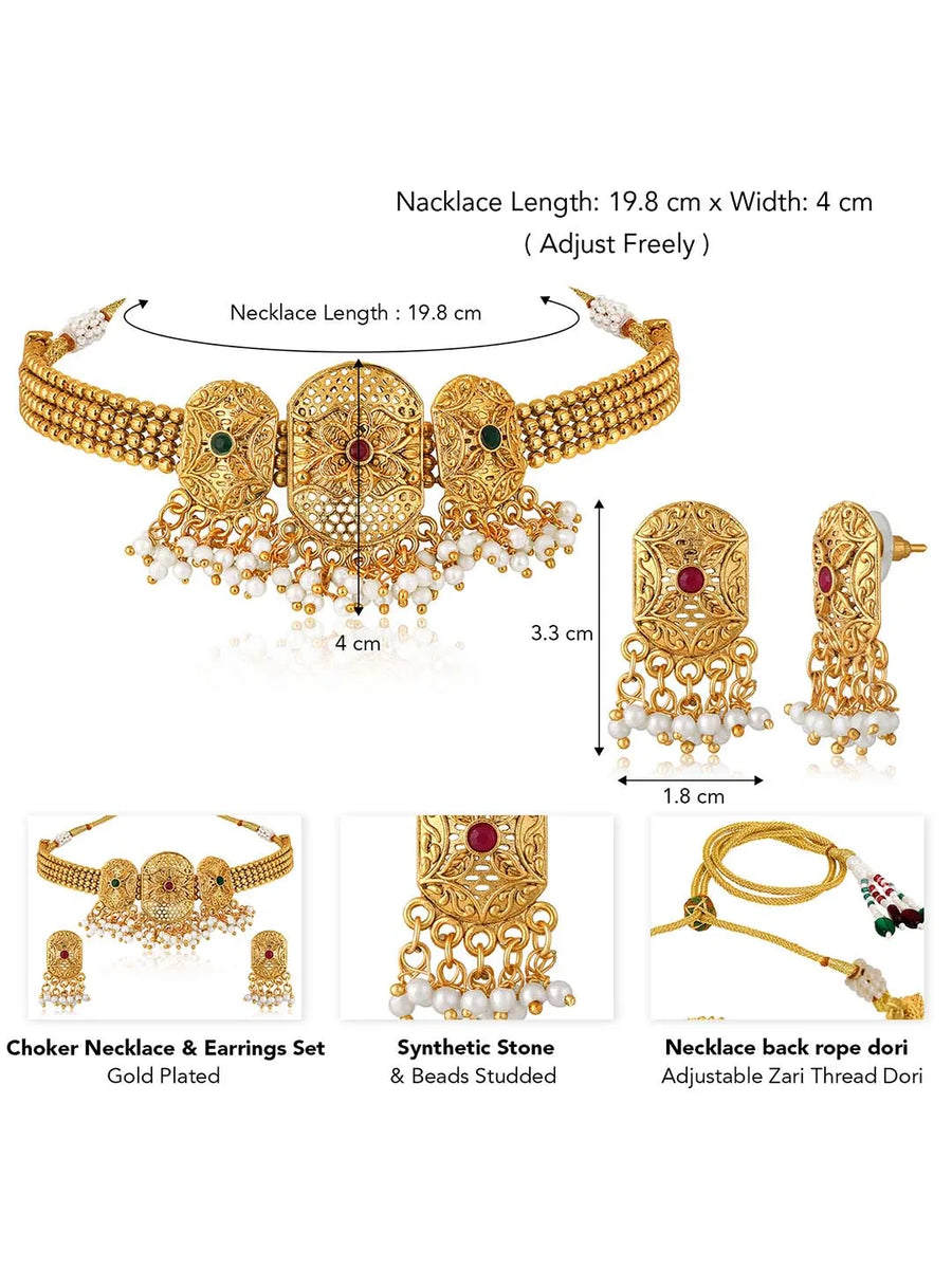 Short Necklace Set – Elegant & Lightweight Jewellery | Peora