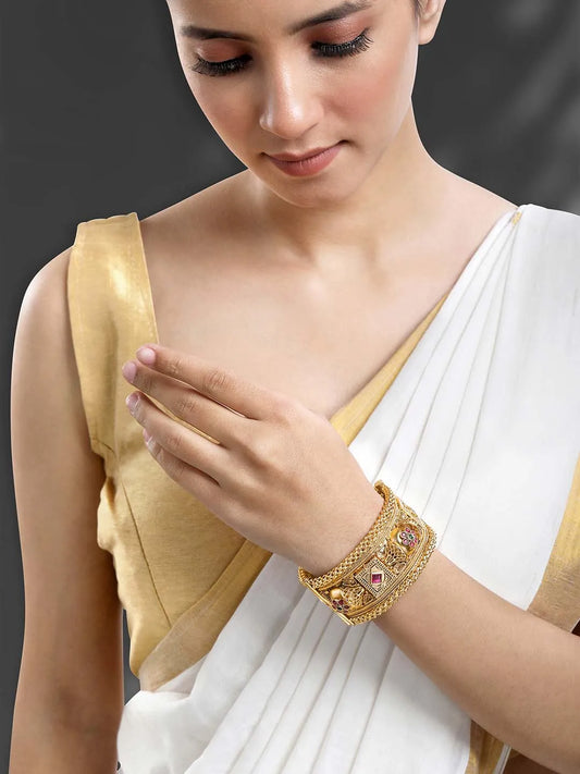 Stone Studded Kada by Peora – Radiant Fashion Jewellery

