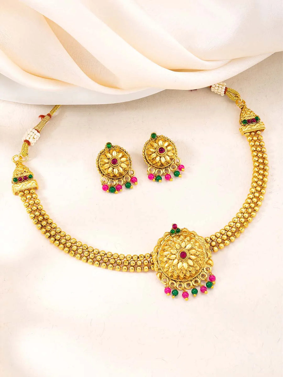 Saga Necklace Set – Premium Ethnic & Contemporary Jewellery | Peora
