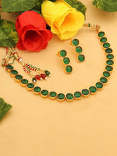 Stones Necklace Set by Peora | Elegant Stone-Studded Fashion Jewellery

