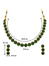 Stones Necklace Set by Peora | Elegant Stone-Studded Fashion Jewellery

