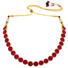 Stones Necklace Set by Peora | Elegant Stone-Studded Fashion Jewellery

