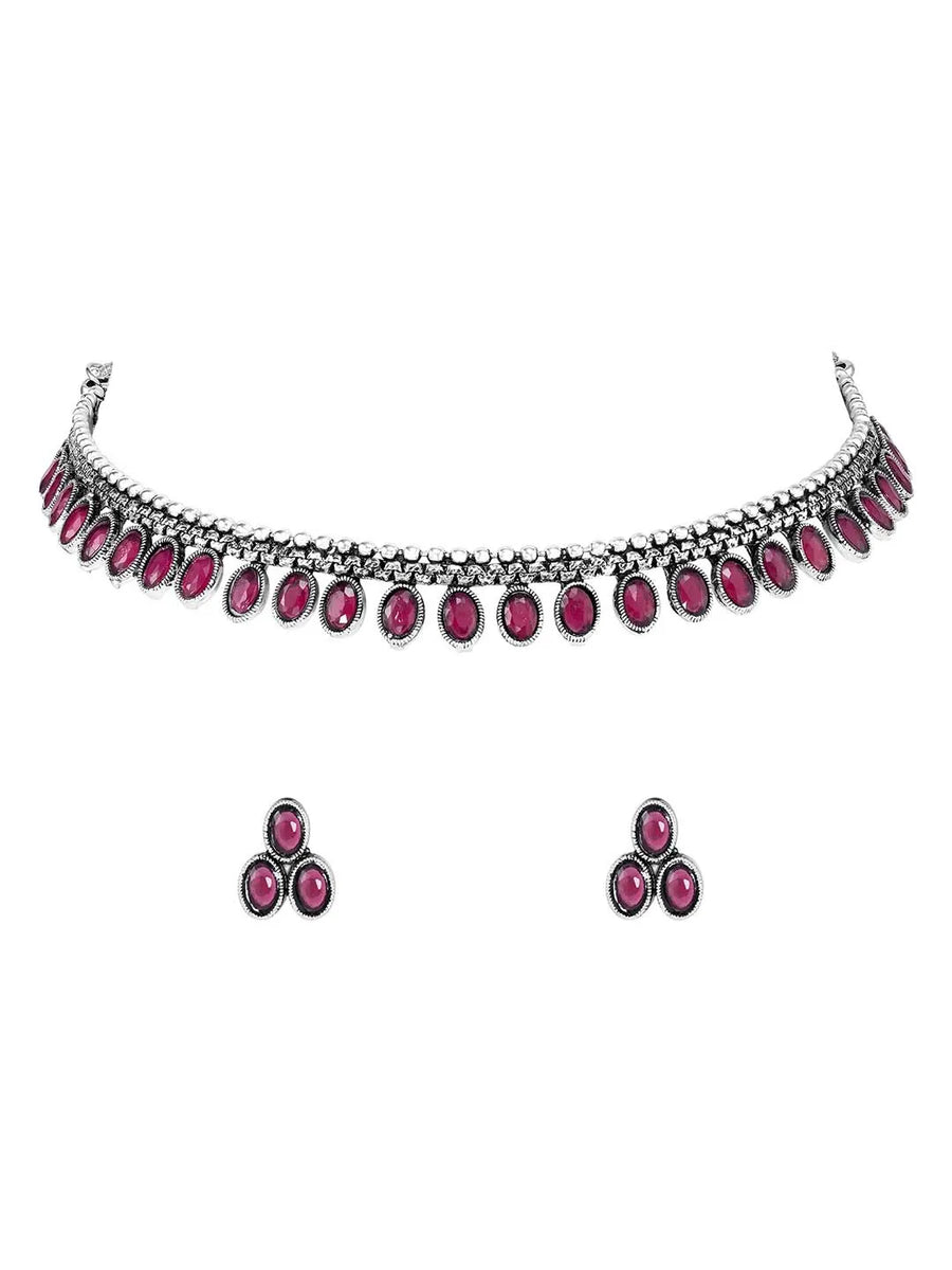 Stone Necklace Set – Elegant Handcrafted Jewellery Designs | Peora