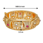 Trunk Elephant Motif Kada by Peora – Regal Traditional Jewellery

