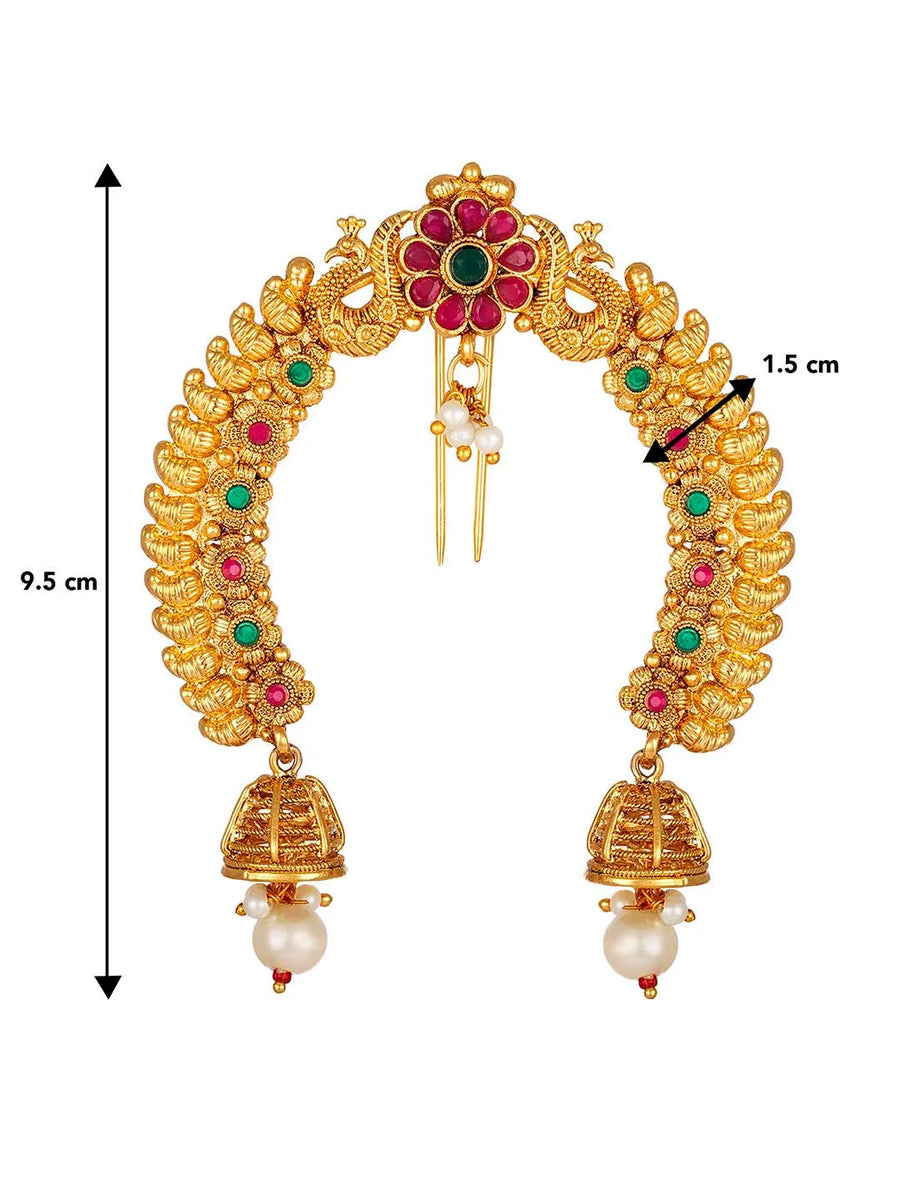 Pearl Jhumki Pins – Traditional Hair Jewellery | Peora