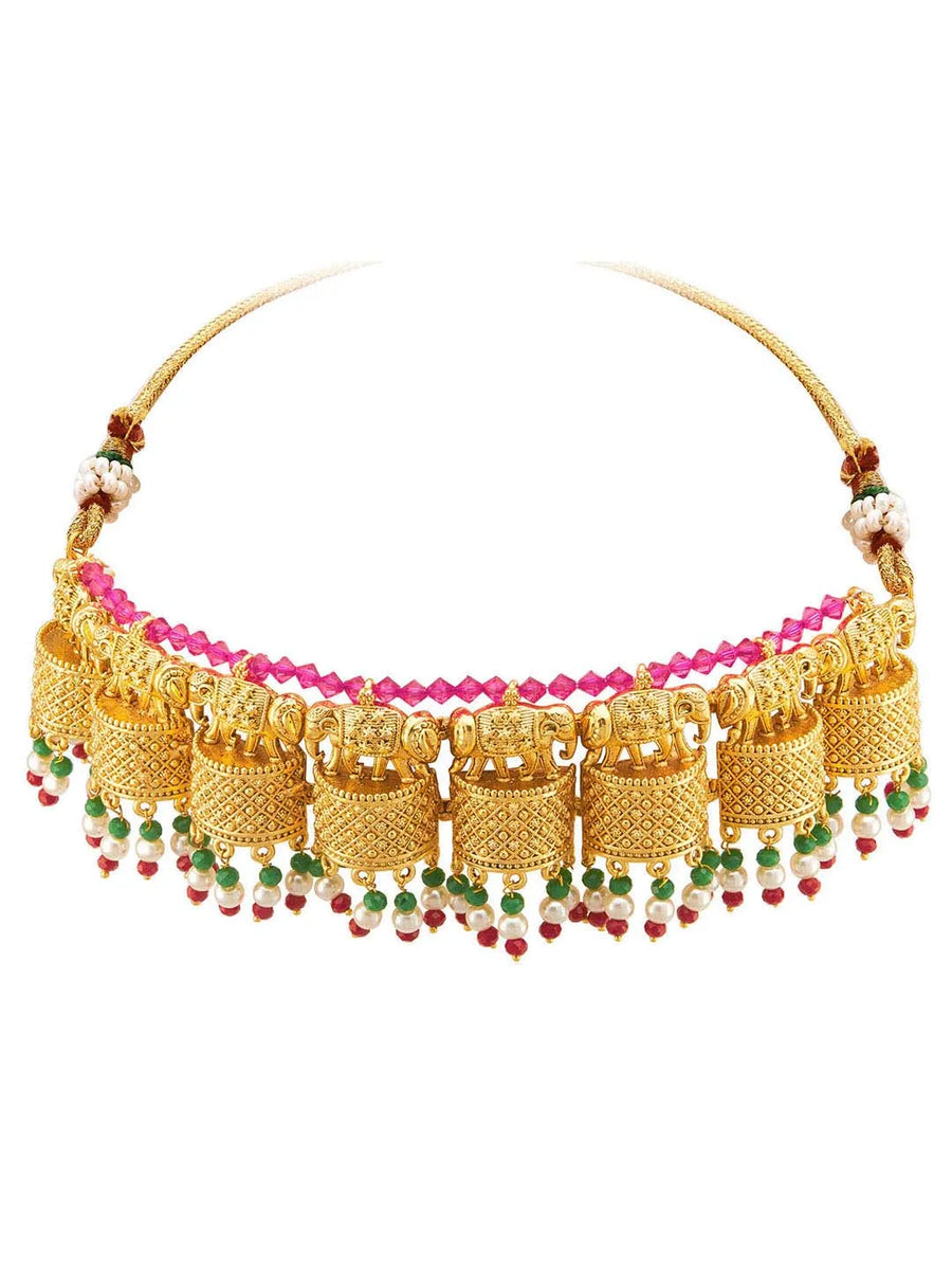Elephant Choker Set by Peora | Unique Ethnic Fashion Jewellery

