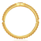 Traditional Kada with Intricate Design. Gold plated with green, white & purple stones. It has detailed design with screw opening. Best temple jewellery.