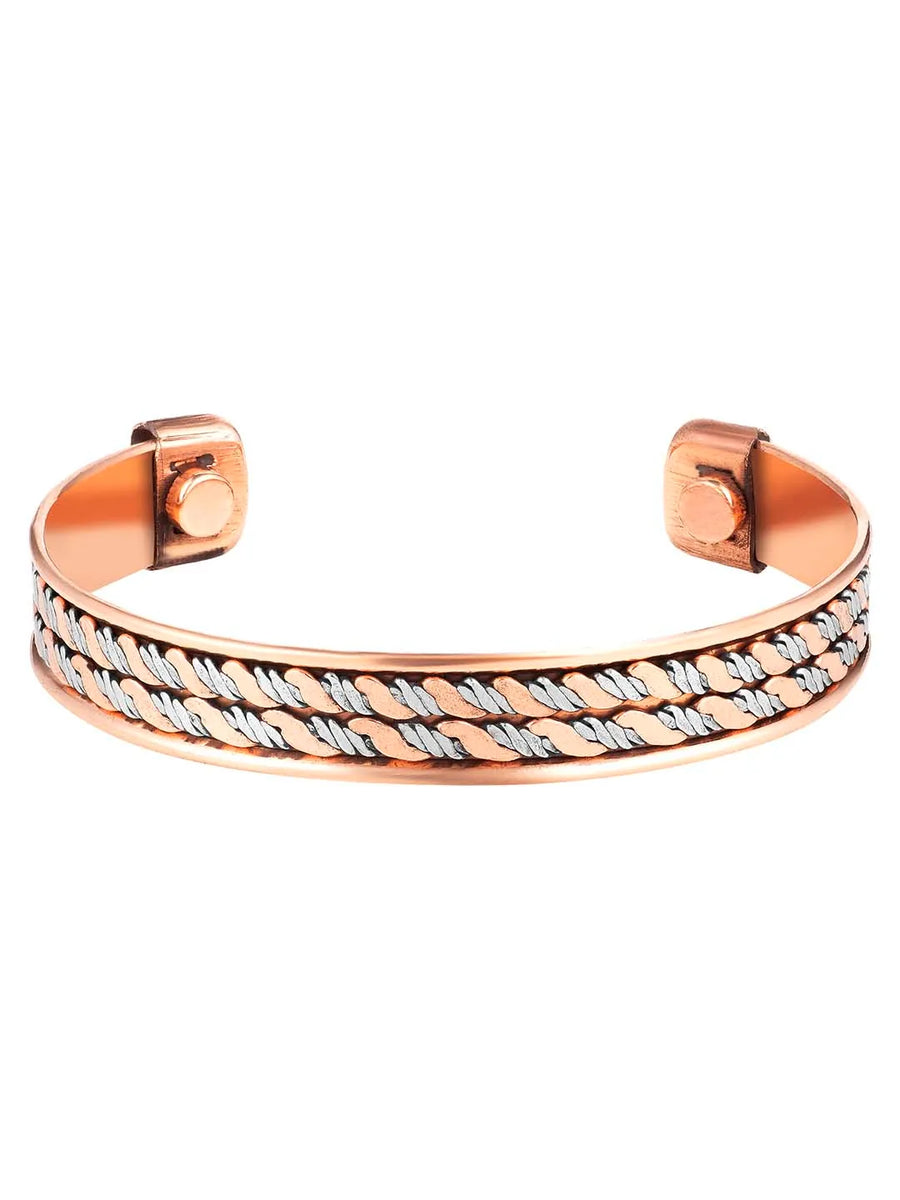3 Metal Cuff Bracelet – Bold & Stylish Jewellery | Peora