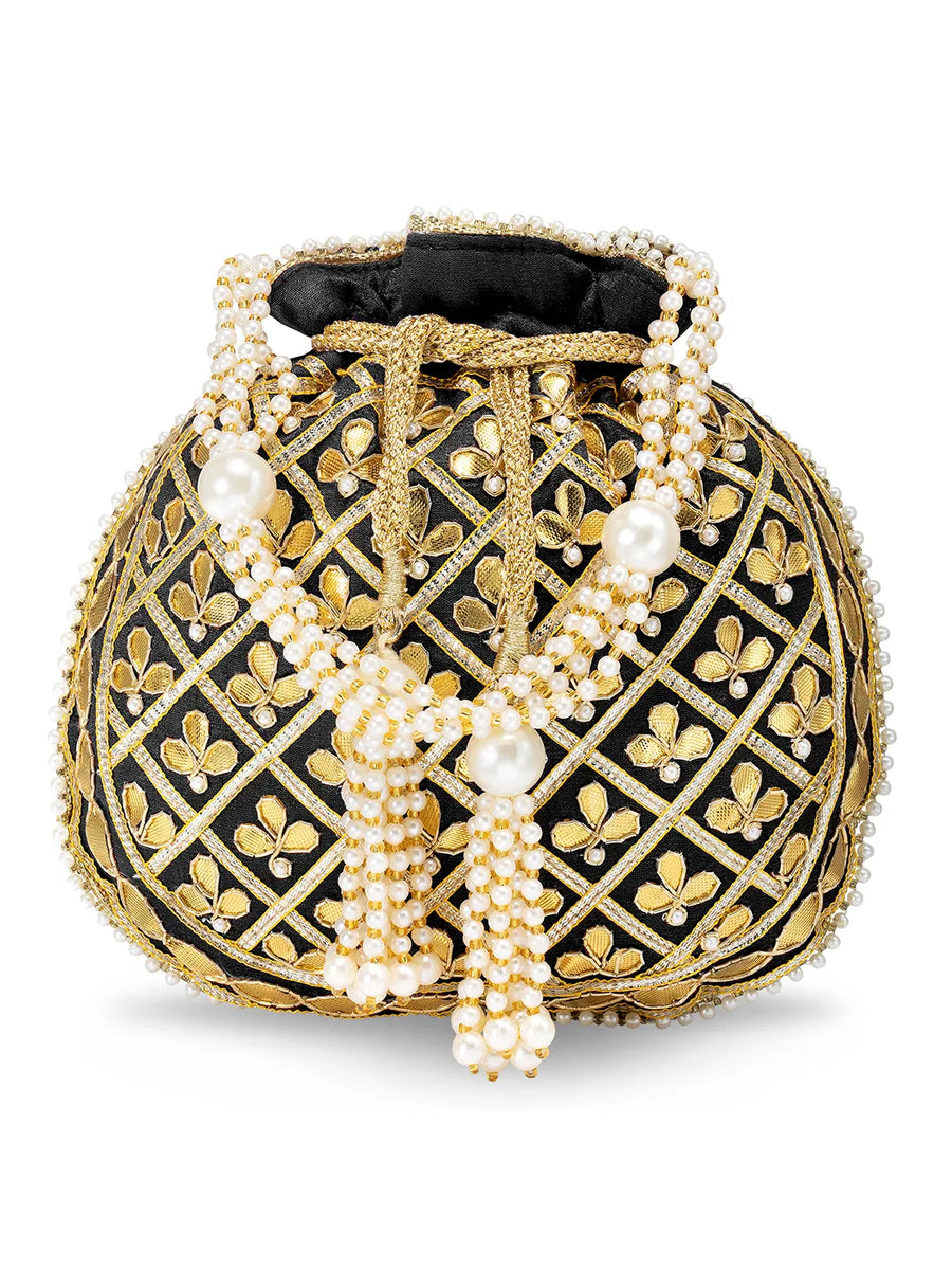 Sequin Potli Bag by Peora | Sparkling Ethnic Fashion Accessory

