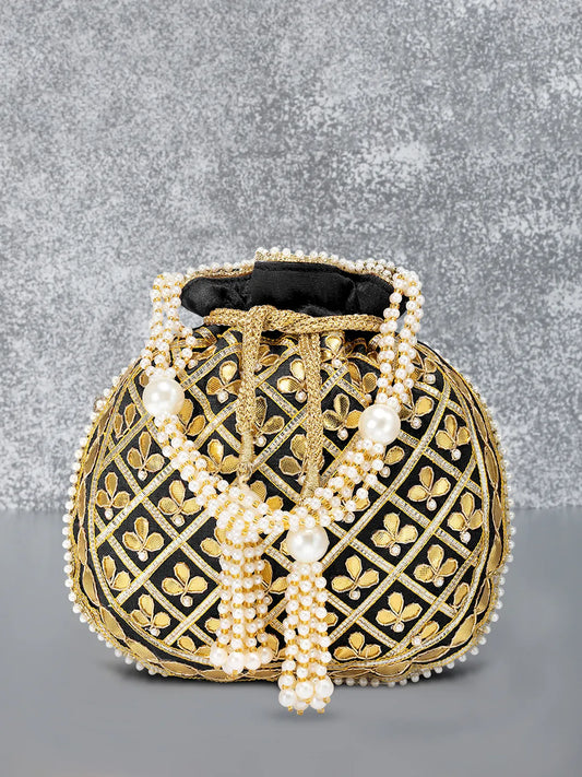 Sequin Potli Bag by Peora | Sparkling Ethnic Fashion Accessory

