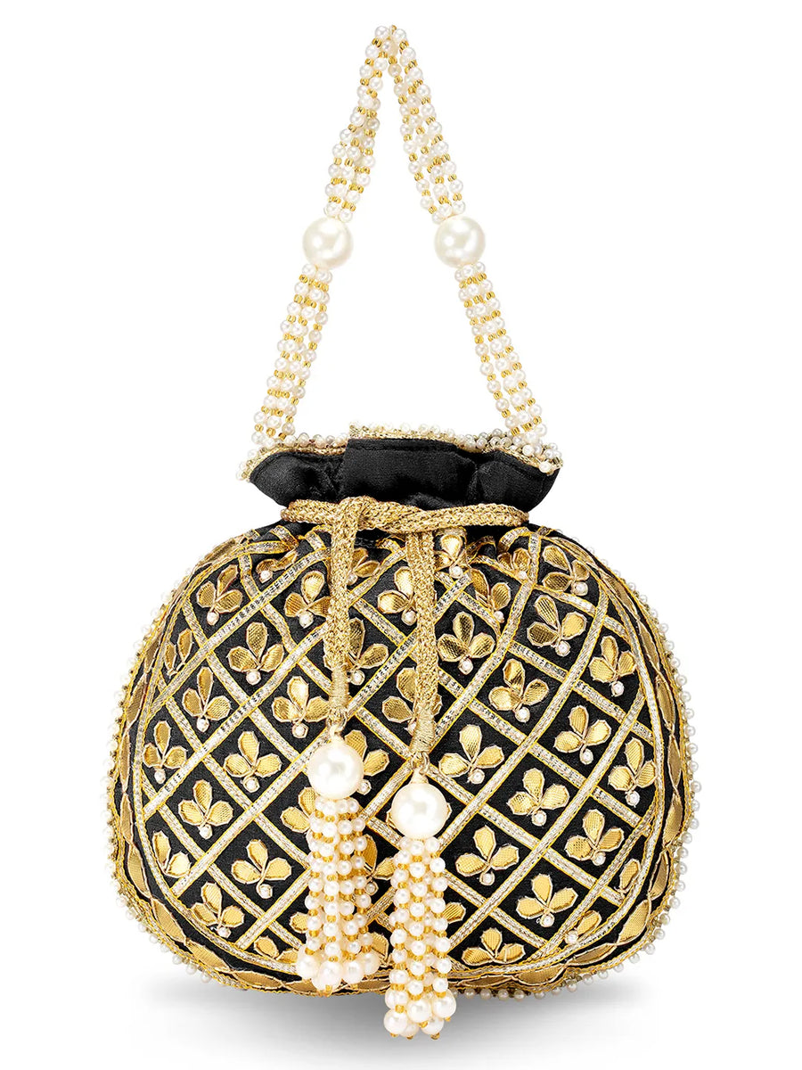 Sequin Potli Bag by Peora | Sparkling Ethnic Fashion Accessory

