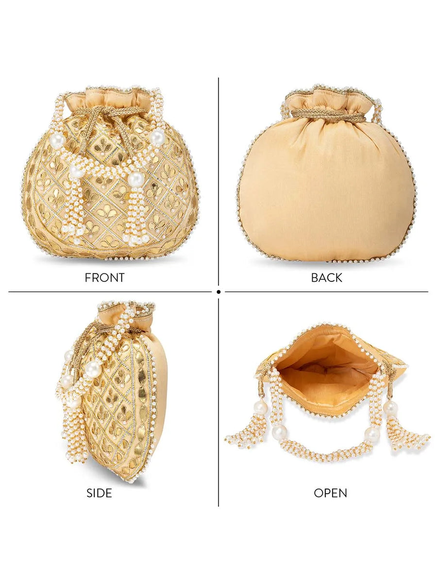 Sequin Potli Bag by Peora | Sparkling Ethnic Fashion Accessory

