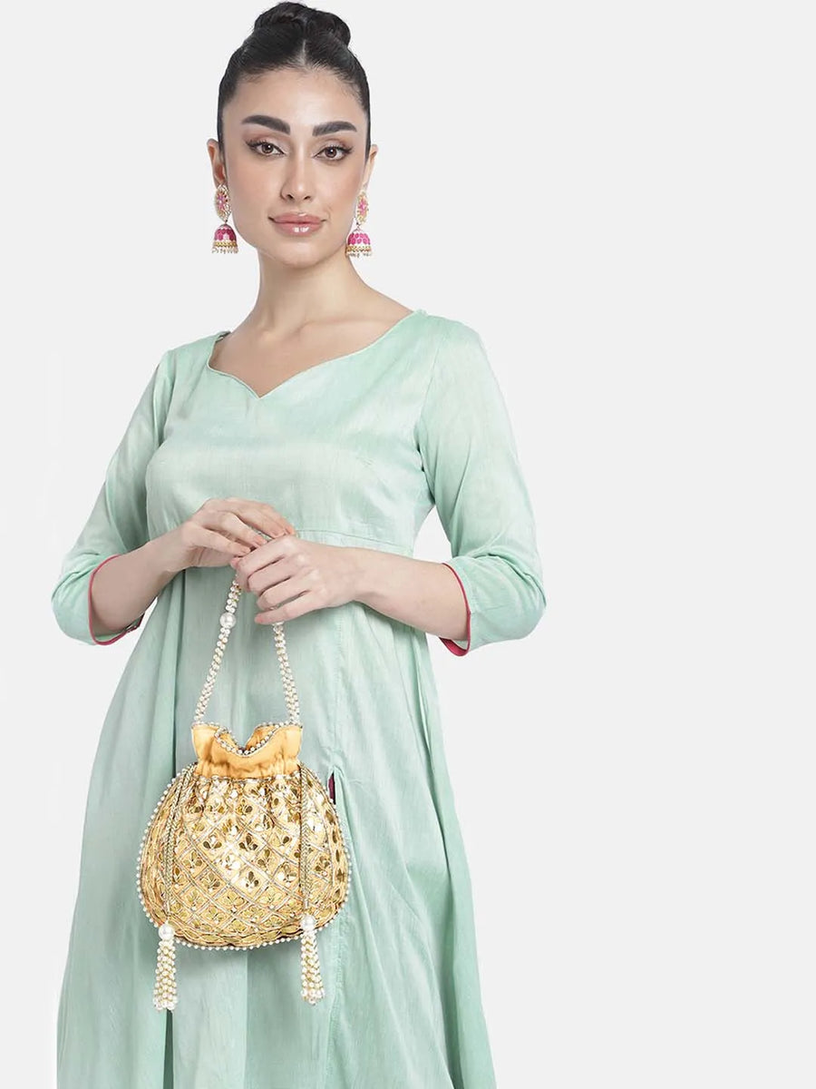 Sequin Potli Bag by Peora | Sparkling Ethnic Fashion Accessory

