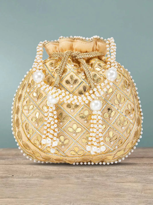 Sequin Potli Bag by Peora | Sparkling Ethnic Fashion Accessory

