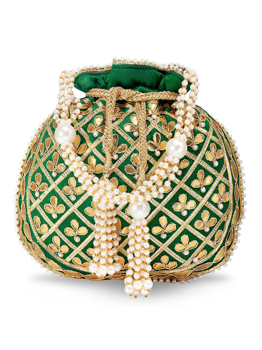 Sequin Potli Bag by Peora | Sparkling Ethnic Fashion Accessory

