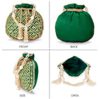Sequin Potli Bag by Peora | Sparkling Ethnic Fashion Accessory


