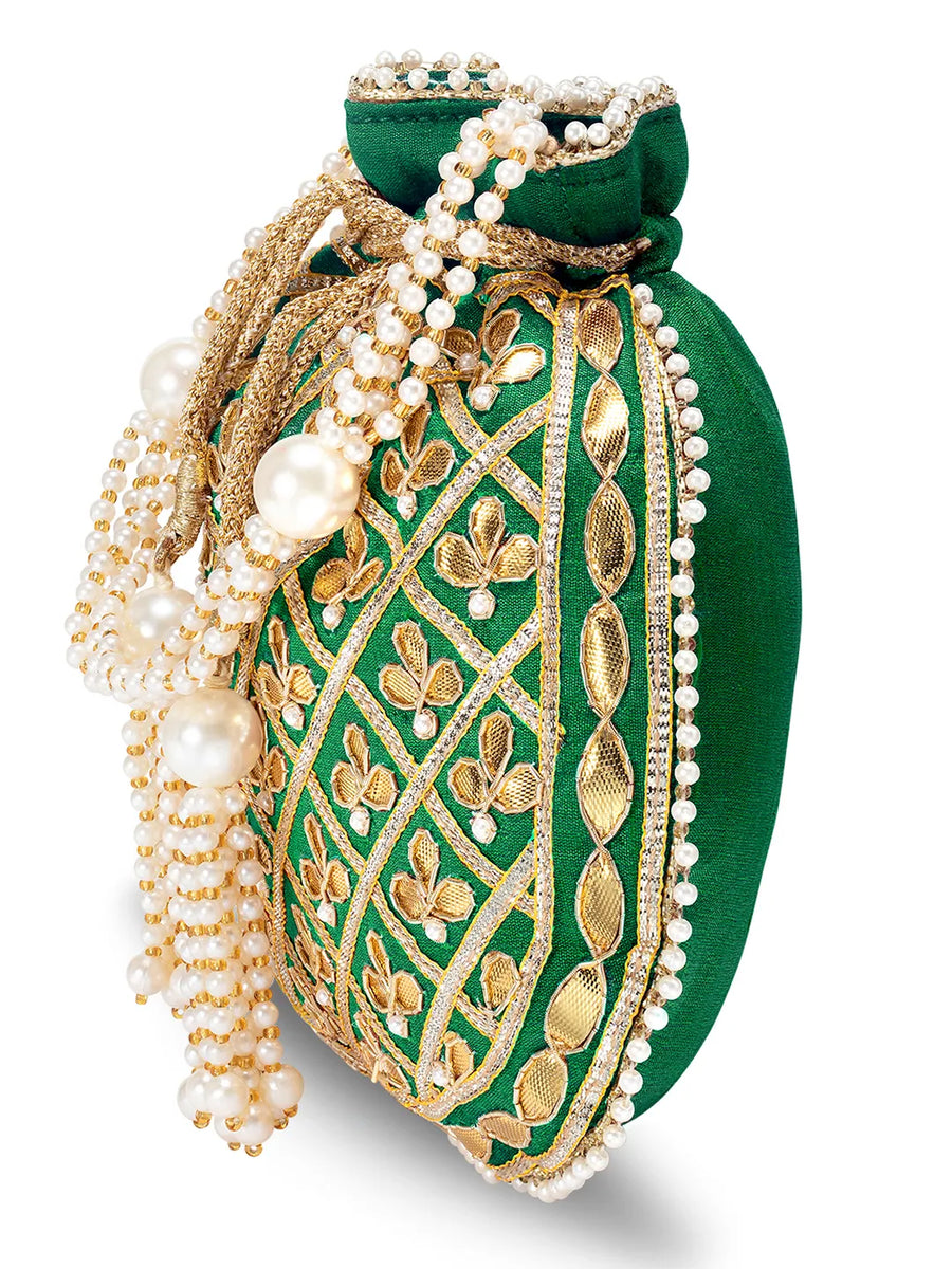 Sequin Potli Bag by Peora | Sparkling Ethnic Fashion Accessory

