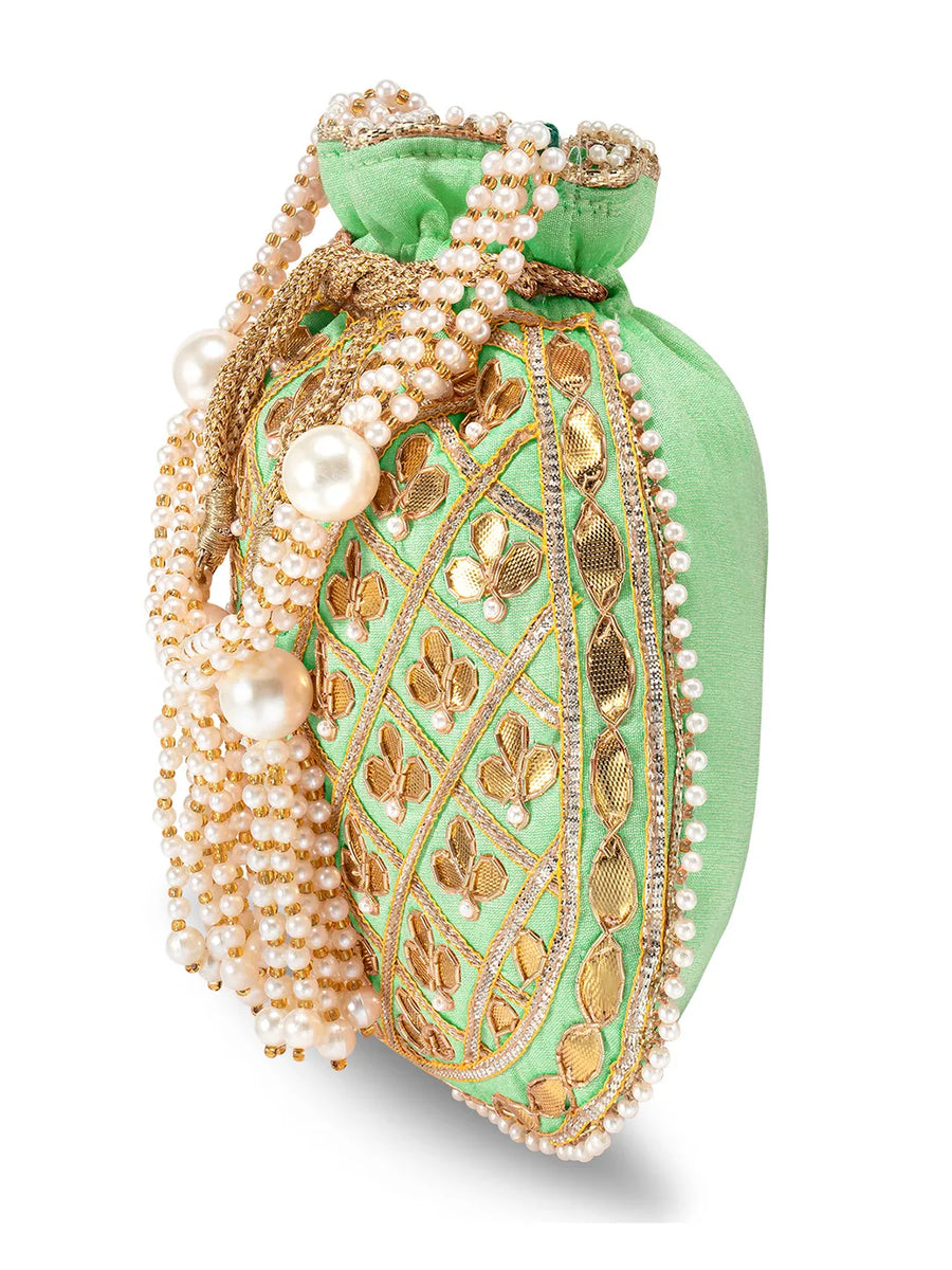 Sequin Potli Bag by Peora | Sparkling Ethnic Fashion Accessory

