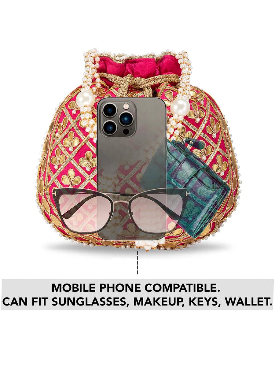 Sequin Potli Bag by Peora | Sparkling Ethnic Fashion Accessory

