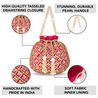 Sequin Potli Bag by Peora | Sparkling Ethnic Fashion Accessory


