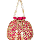 Sequin Potli Bag by Peora | Sparkling Ethnic Fashion Accessory

