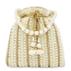 Wedding Bliss Wristlet Potli Bag - Cream