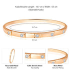 Sparkle CZ Kada by Peora | Radiant Cubic Zirconia Fashion Jewellery

