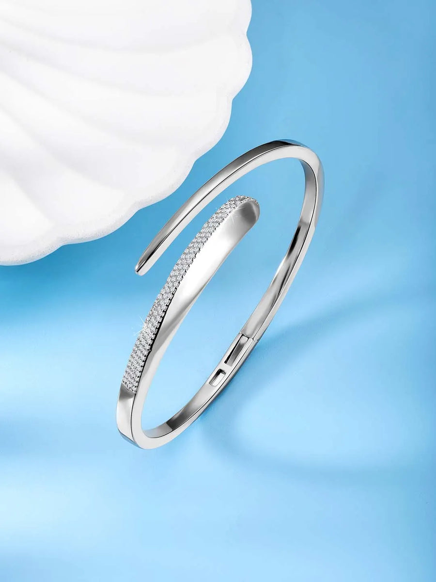 CZ Kada for Women – Sparkling Cubic Zirconia Bangles | Peora