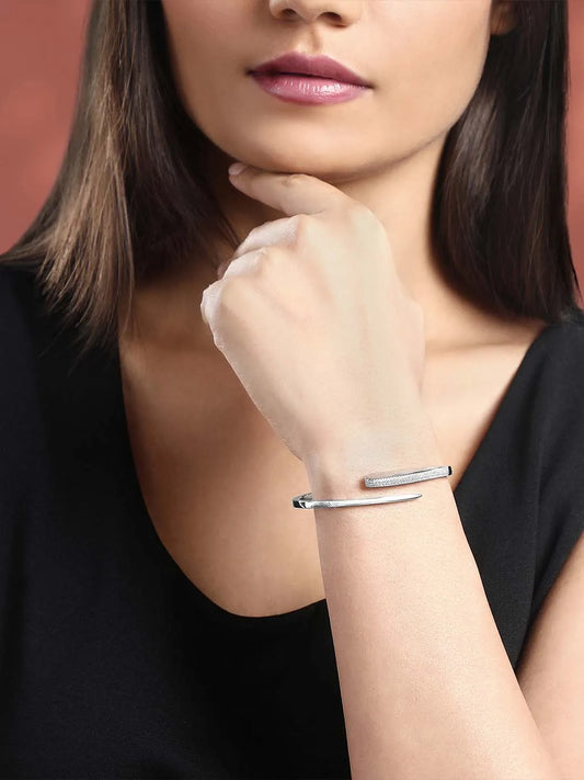 CZ Kada for Women – Sparkling Cubic Zirconia Bangles | Peora