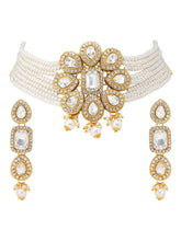 Pearl Choker Set by Peora | Graceful Pearl Fashion Jewellery

