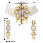 Pearl Choker Set by Peora | Graceful Pearl Fashion Jewellery

