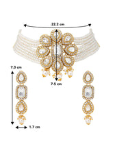 Pearl Choker Set by Peora | Graceful Pearl Fashion Jewellery

